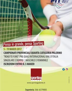 Tennis – Torneo IV Categoria M/F 05-19 marzo 2017