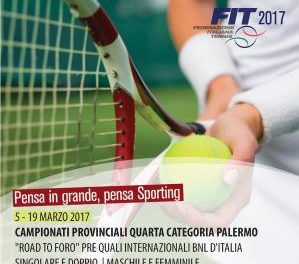 Tennis – Torneo IV Categoria M/F 05-19 marzo 2017