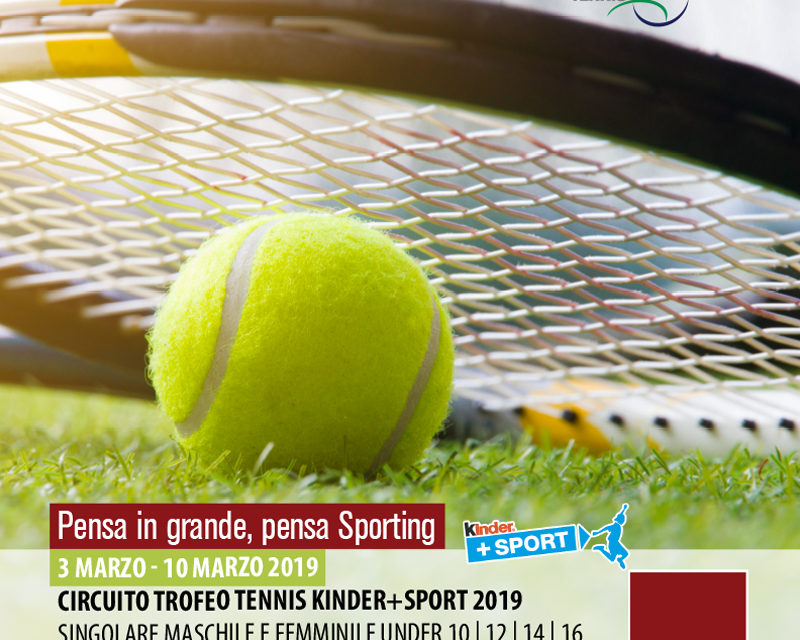 Tennis – Torneo Kinder M/F – 3-10 marzo 2019